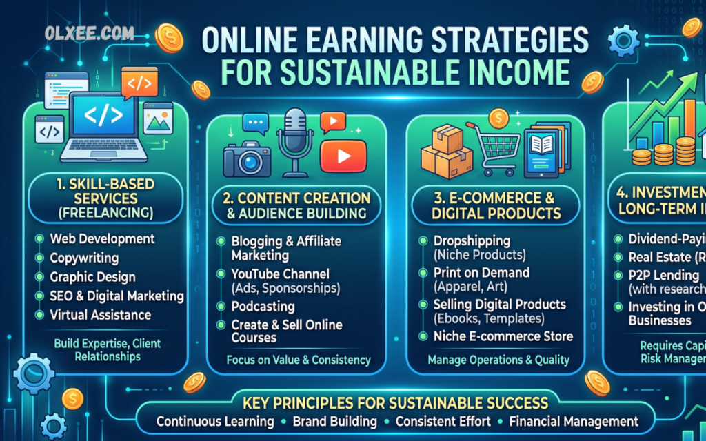 Online Earning Strategies for Sustainable Income Online Earning Strategies for Sustainable Income